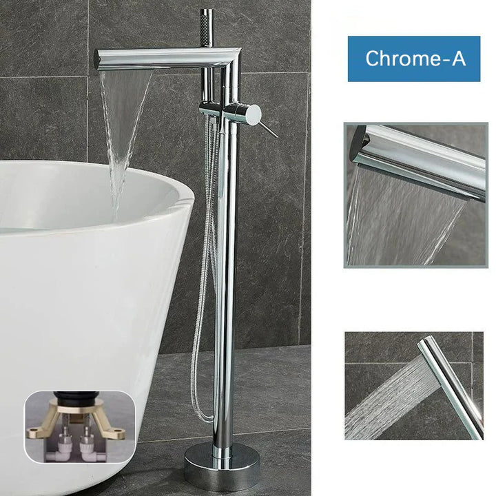 BARRET-Freestanding Bathtub filler Faucet Floor