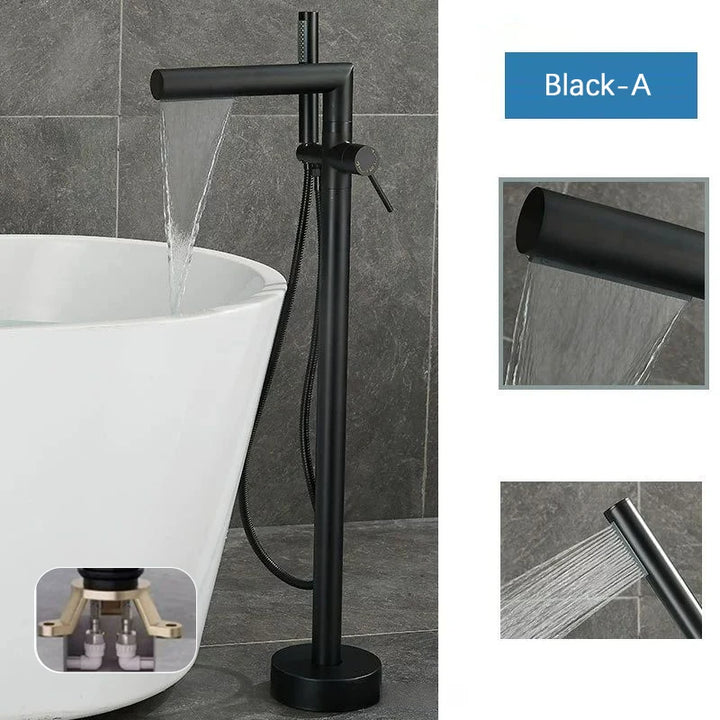BARRET-Freestanding Bathtub filler Faucet Floor