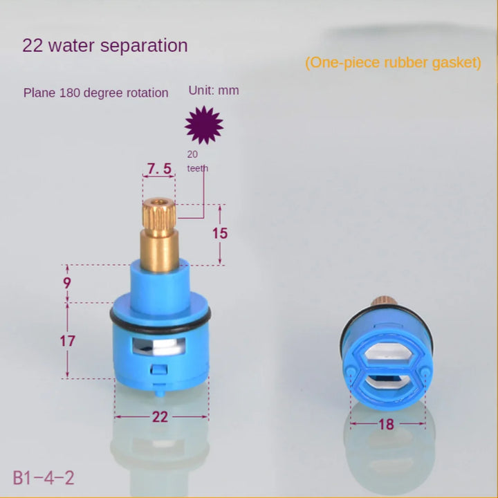 22/26mm Brass ABS Shower Faucet Column Ceramic Disc Cartridge Mixing Valve Mixer Shower Bar Tap Bath Mixing Valve Bathroom