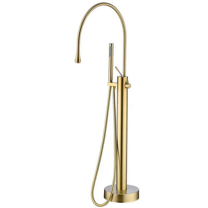 Savage Bathtub Faucets Cold and Hot Shower Set with High Quality and High Texture Bathtub Edge Floor Standing Faucet Bathroom