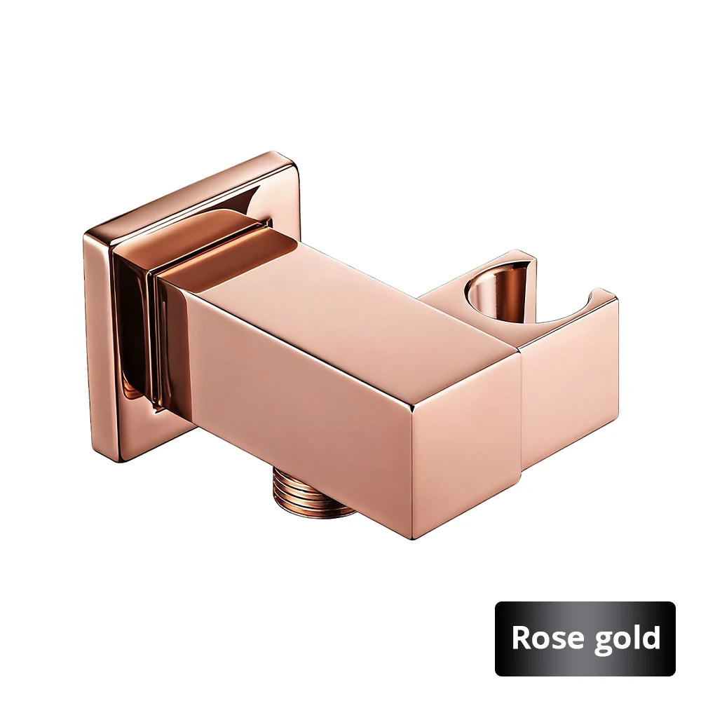 Handheld Shower Holder Bracket Gold Small Portable Wall-Mounted Polished Brass For Bathroom Hardware