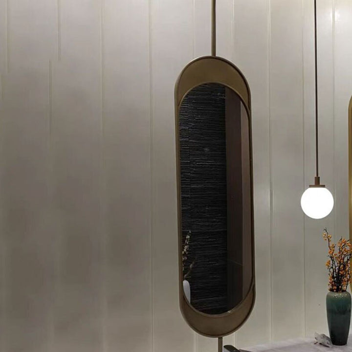 Custom - Ceiling Pendant Oval Mirror Bathroom mirror