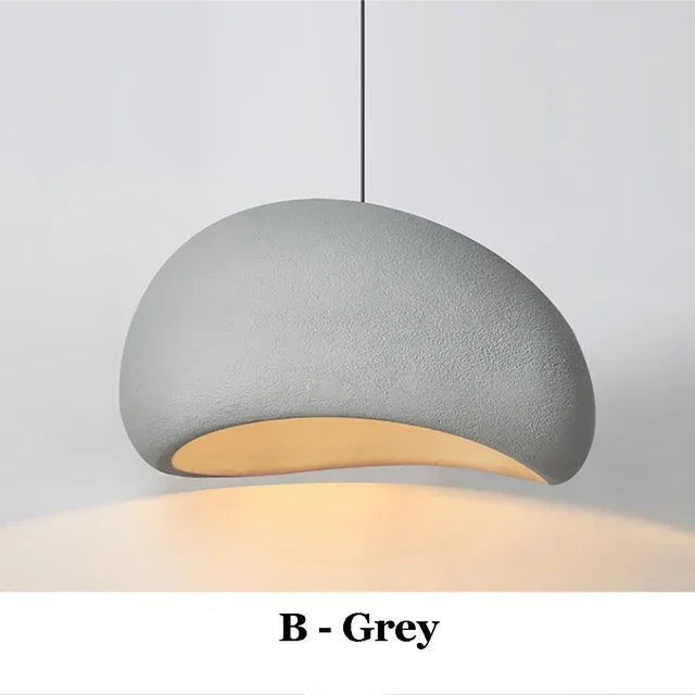 Nordic Wabi Sabi E27 LED Pendant Lights Modern Ceiling Chandelier Lights for Living Room Bedroom Dining Room Loft Hanghing Lamp