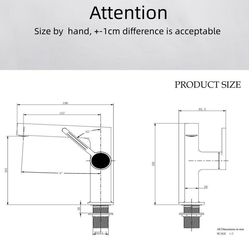 Euro dollar- Design single hole bathroom faucet