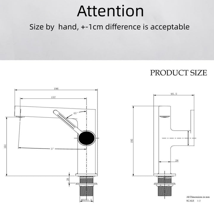Euro dollar- Design single hole bathroom faucet
