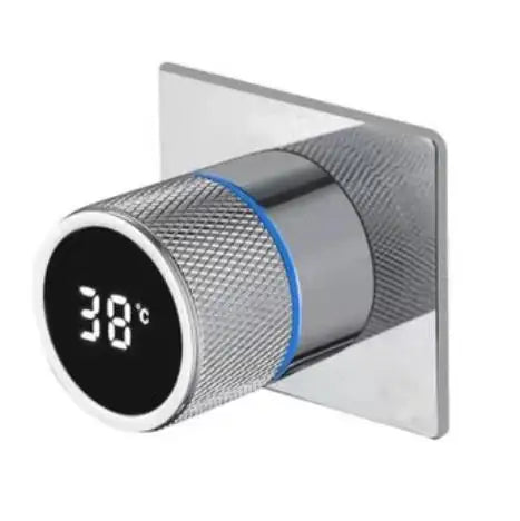 Digital hot and cold square Shower Mixer one way Valve Solid Brass Shower Faucet or bidet Control Wall Mounted hot and cold Mixer Valve