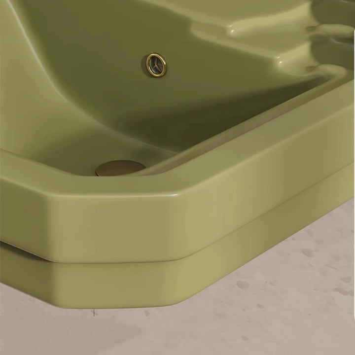 Retro 1200mm Bathroom Floor Bracket Stainless Steel Ceramic Washbasin Vanity Comb with Towel RS022AA for Home Decor