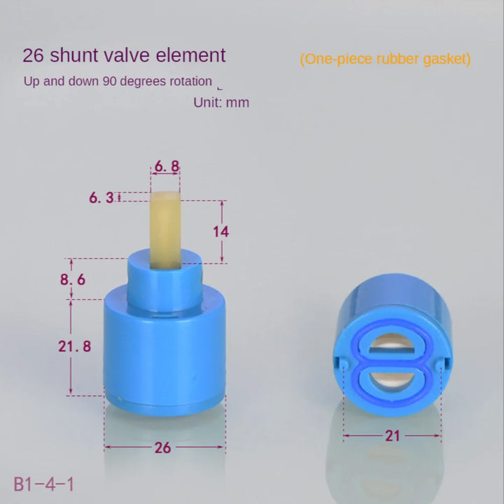 22/26mm Brass ABS Shower Faucet Column Ceramic Disc Cartridge Mixing Valve Mixer Shower Bar Tap Bath Mixing Valve Bathroom