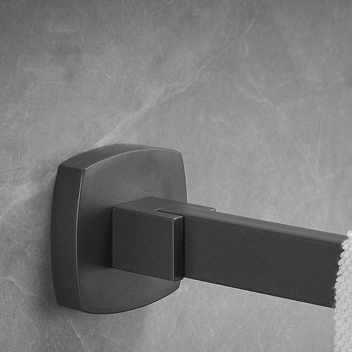 Grey-Chrome Swivel Towel Bar Movable Single Towel Rails Rotation Bathroom Accessories