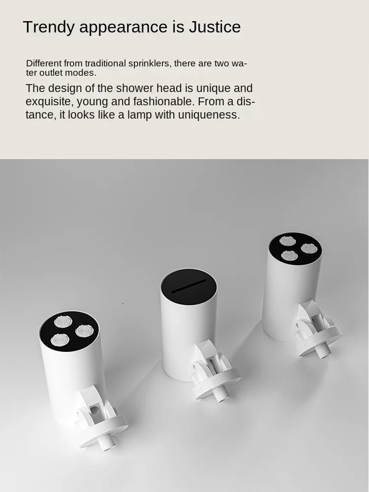Aston-Constant Temperature White Embedded Wall-Mounted Rainfall Shower System with Intelligent Digital Display