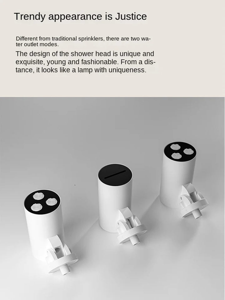 Aston-Constant Temperature White Embedded Wall-Mounted Rainfall Shower System with Intelligent Digital Display