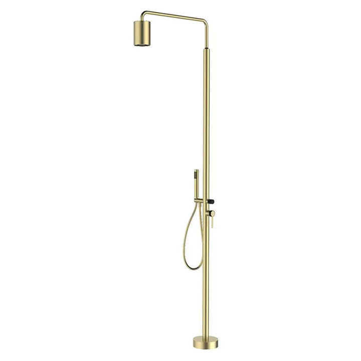 Outdoor floor shower stainless steel vertical shower shower villa swimming pool beach bath hot and cold column set