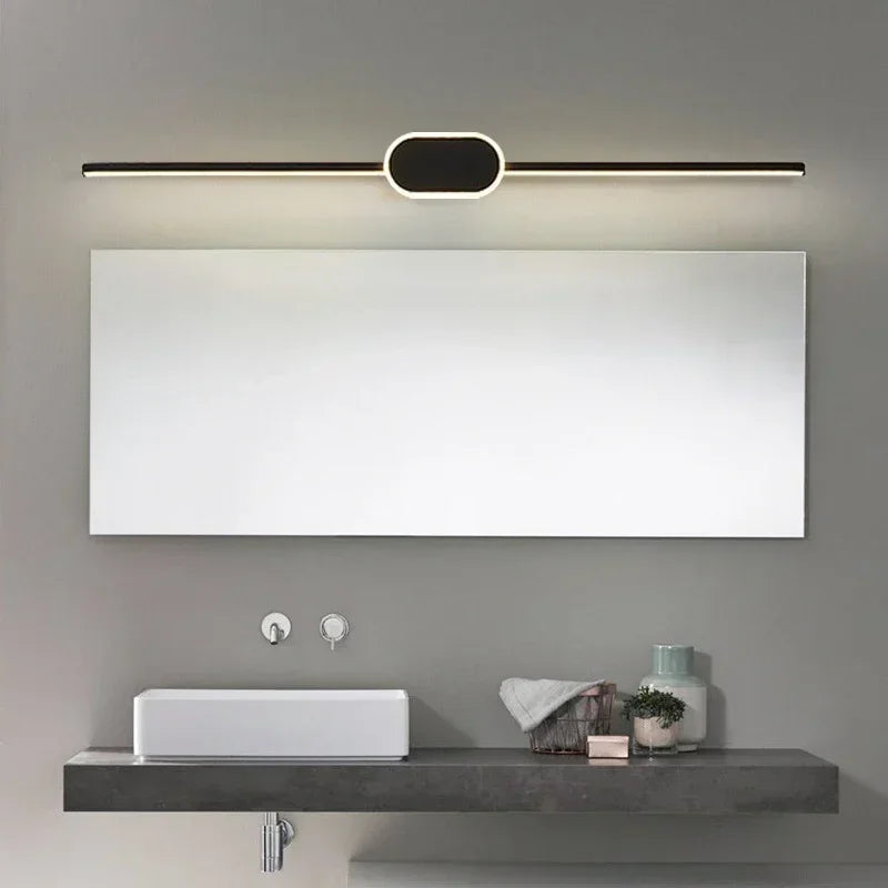 40/60/80CM Mirror Front Lamp  Bathroom Decorative Lights Mirror 40/60/80cm Long Strip Wall Sconces Living Room Indoor Fixture