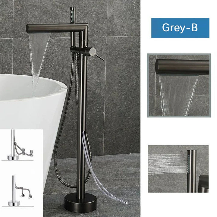 BARRET-Freestanding Bathtub filler Faucet Floor