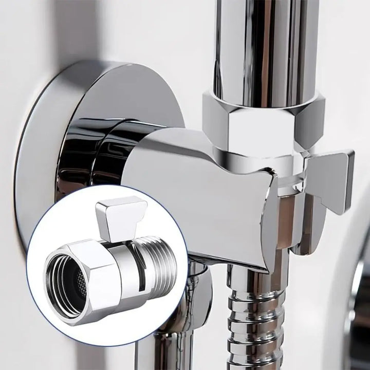 Bidet Shattaf Shower Flow Control Valve Female Male G1/2 Shower Head Shut Off Valve Quick-opening Diverter Valve Handheld Shower Head