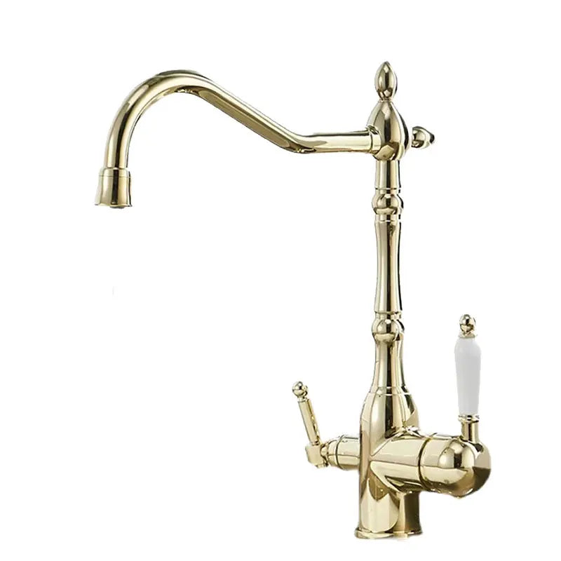 Marie - French Brass Kitchen three in one pure Water Faucet