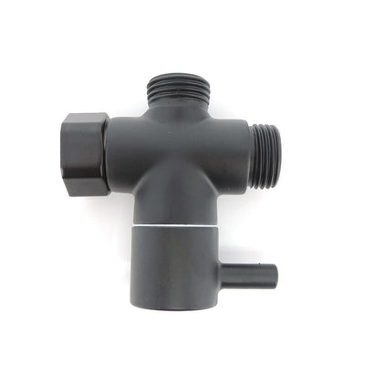 black G7/8" G1/2" 20mm 22mm male Diverter T Valve 3 way Tee Filling valve Water toilet Bathroom Shower Head connector Adapter US
