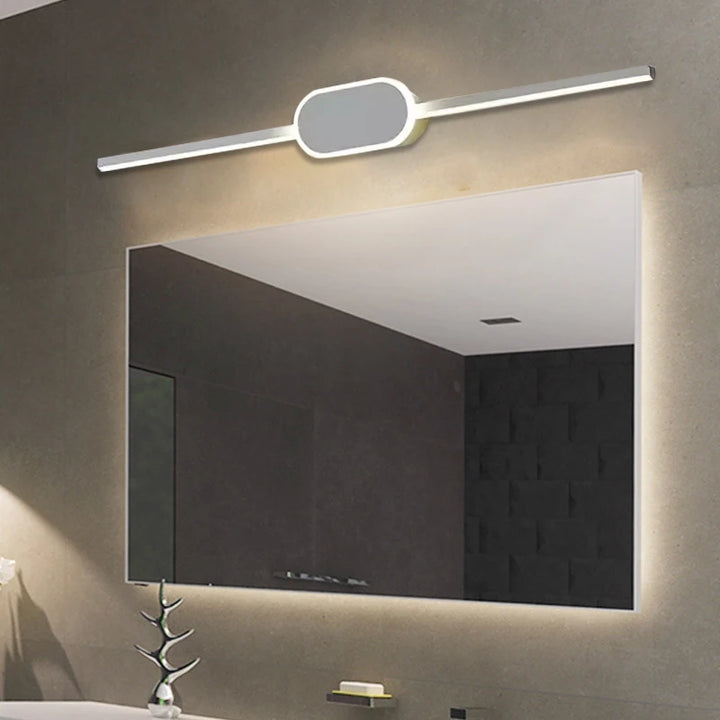 40/60/80CM Mirror Front Lamp  Bathroom Decorative Lights Mirror 40/60/80cm Long Strip Wall Sconces Living Room Indoor Fixture