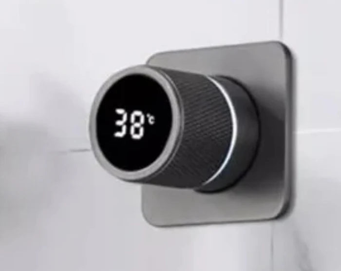 Digital hot and cold square Shower Mixer one way Valve Solid Brass Shower Faucet or bidet Control Wall Mounted hot and cold Mixer Valve