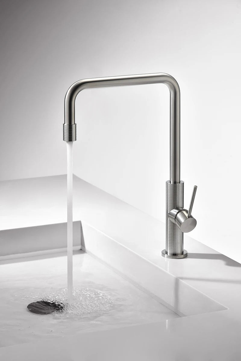 KODO-Brushed Rose Gold/Brushed Gold Kitchen Sink Faucet 304 Stainless Steel 360 Rotation Hot & Cold Sink Mixer Kitchen Faucet