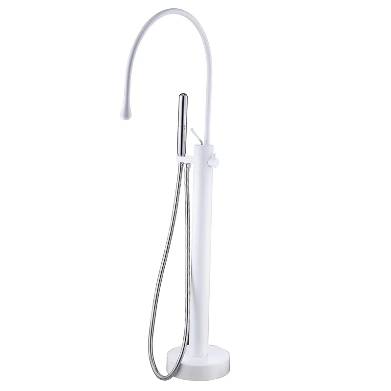 Savage Bathtub Faucets Cold and Hot Shower Set with High Quality and High Texture Bathtub Edge Floor Standing Faucet Bathroom