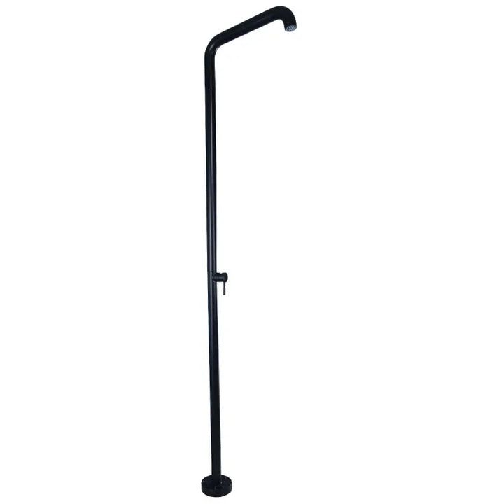Modern Black Freestanding Floor Mounted Bathtub Faucet with Handheld Shower