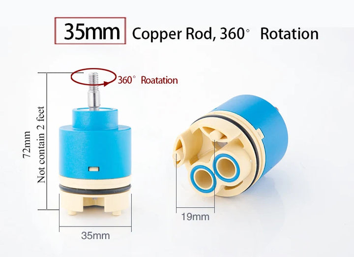 Tap Mixing High Spool Valve 25mm/35mm/40mm Faucet Accessories Ceramic Cartridge Faucet Cartridge Mixer Kitchen Bath Basin Shower