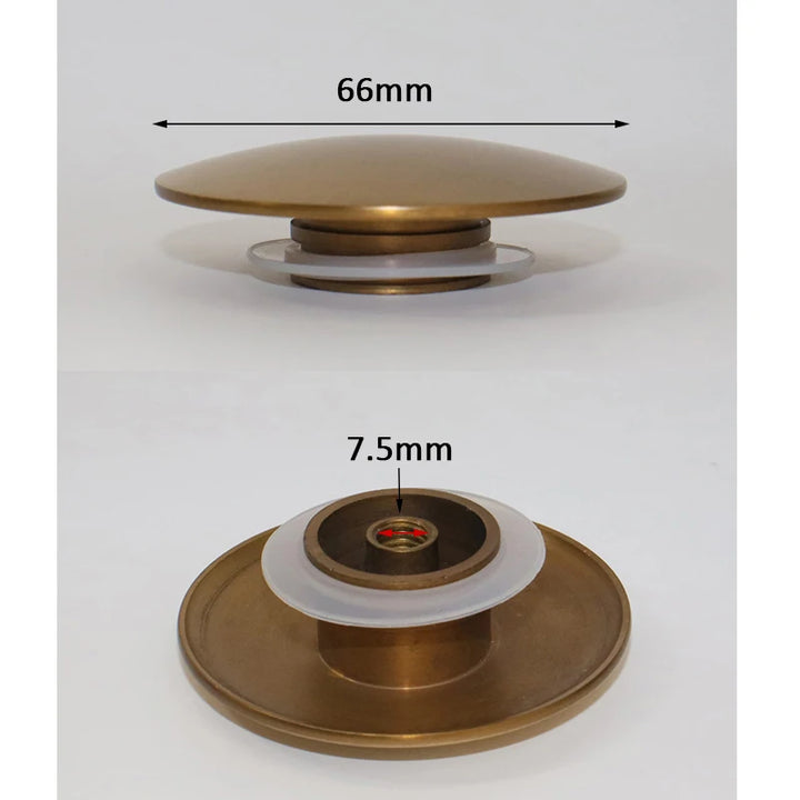 Bathroom Accessories Brass Top of Bathroom Sink Drain Antique Pop Up Drain Parts