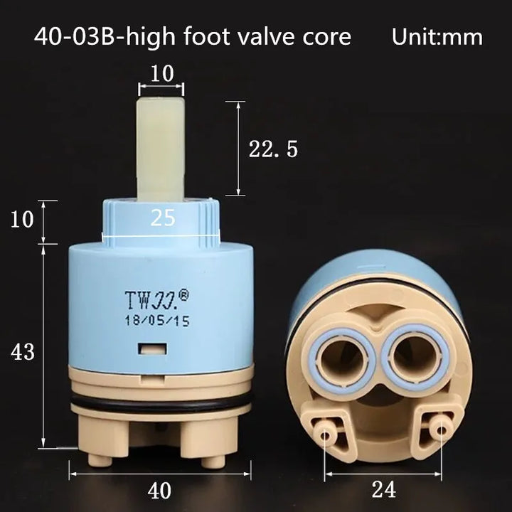 Tap Mixing High Spool Valve 25mm/35mm/40mm Faucet Accessories Ceramic Cartridge Faucet Cartridge Mixer Kitchen Bath Basin Shower