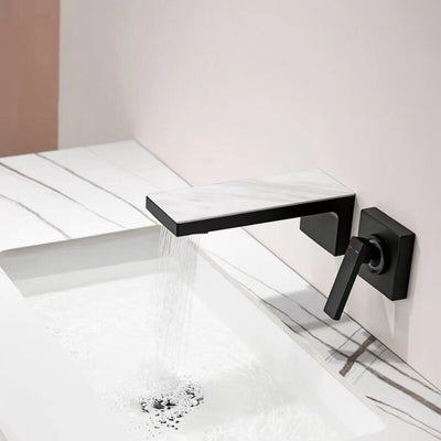 New Nordic design wall mounted single lever hot and cold bathroom faucet