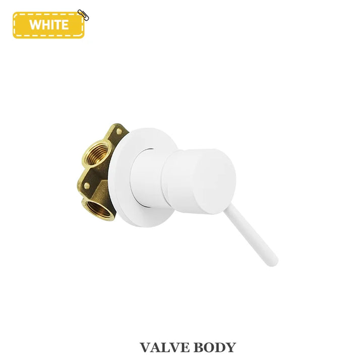 Round Brass Hidden Hot And Cold Water Mixing Valve Bathroom Wall-Mounted Single-Handle Shower Faucet Valve Body