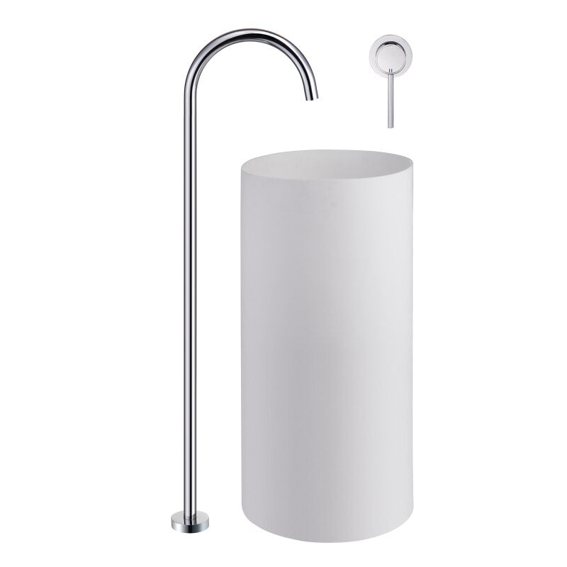 New Nordic Design Freestanding Tall Vessel Sink Faucet