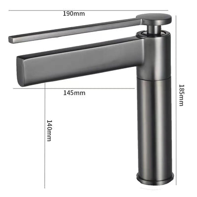 Audermar- Tall and short single hole bathroom faucet