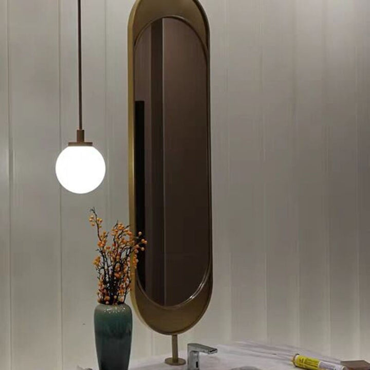 Custom - Ceiling Pendant Oval Mirror Bathroom mirror