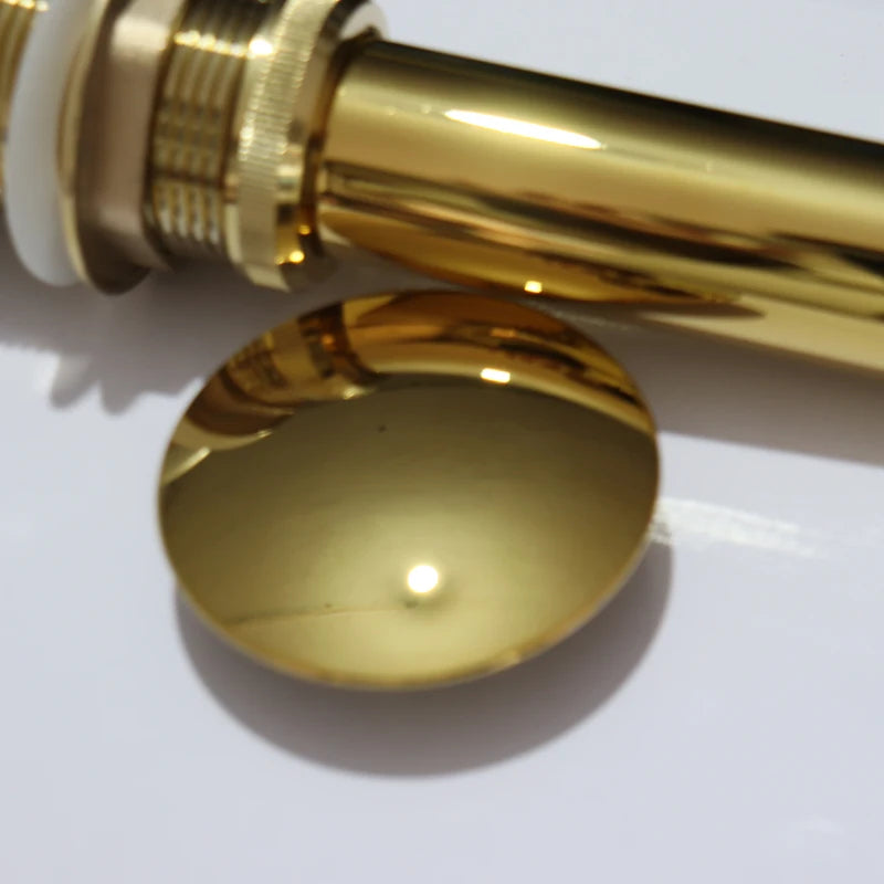 Bathroom Accessories Brass Top of Bathroom Sink Drain Antique Pop Up Drain Parts