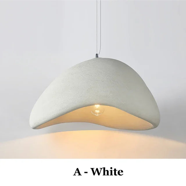 Nordic Wabi Sabi E27 LED Pendant Lights Modern Ceiling Chandelier Lights for Living Room Bedroom Dining Room Loft Hanghing Lamp