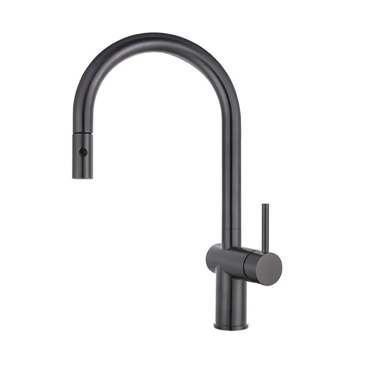 Excalibur II- Modern clean simple but sleek  Retractable Dual Sprayer Kitchen Faucet