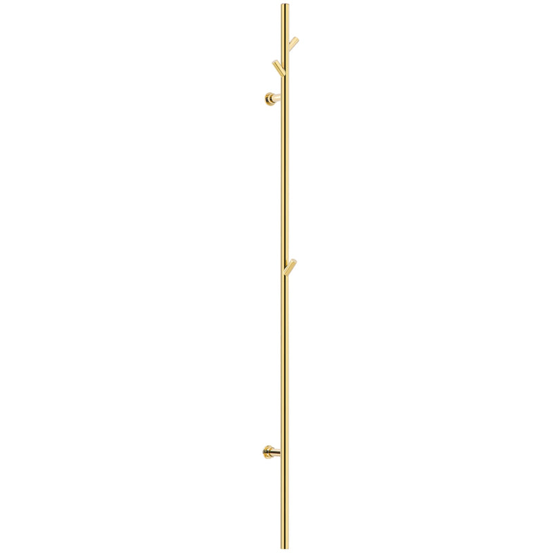 Gold polished brass tree design brass wall mounted electric towel warmer