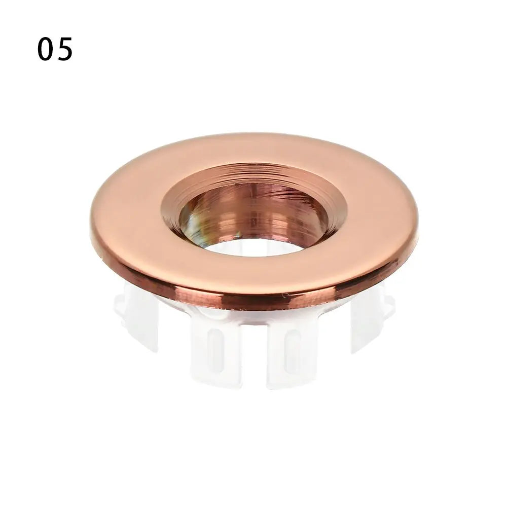 Sink Overflow Stopper Round Ring Trim Ring Cap Basin Insert Replacement Sink Hole Cover