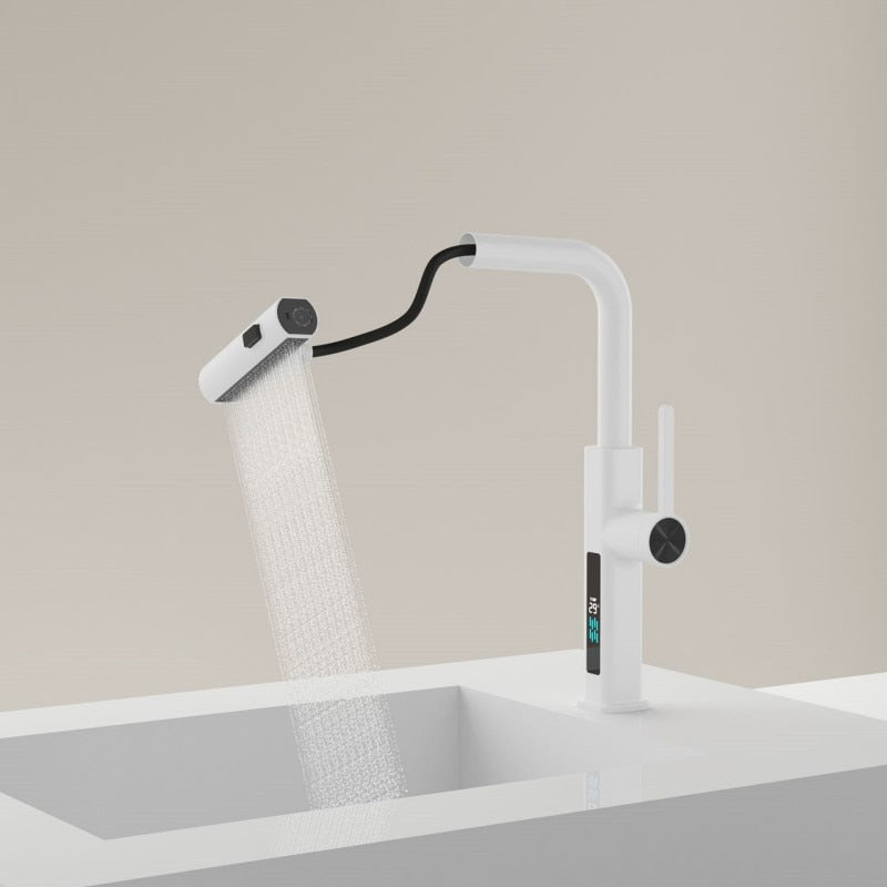 New Nordic design 2023 white kitchen faucet