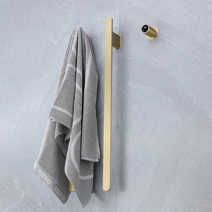 Elemento- Towel Warmer Hidden Wires Electric Heated Towel Rail Temperature Time Control Bath Electric Towel Rack