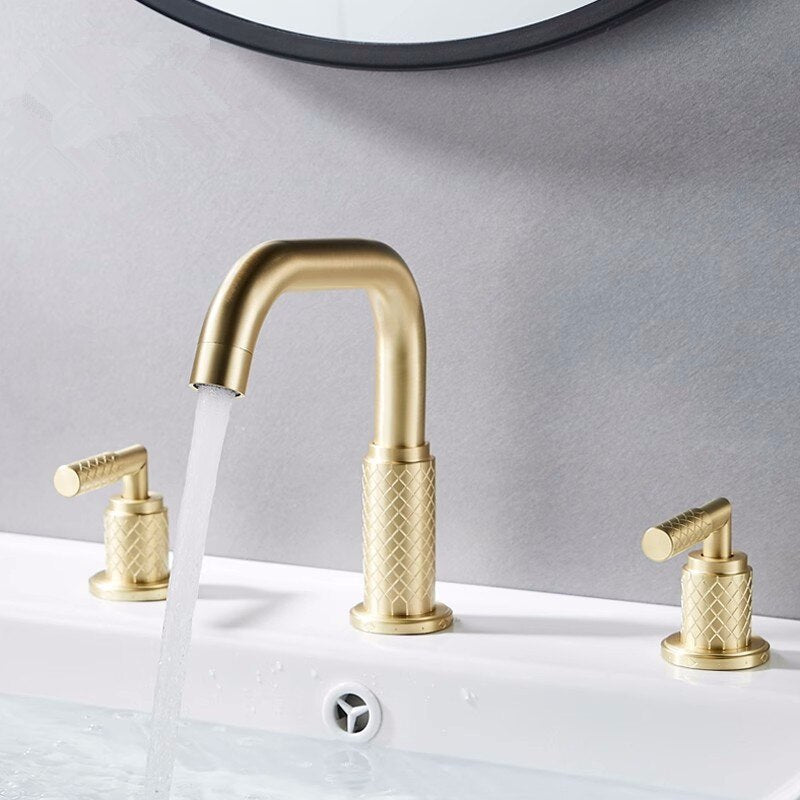 Basel- 8" inch wide spread bathroom faucet