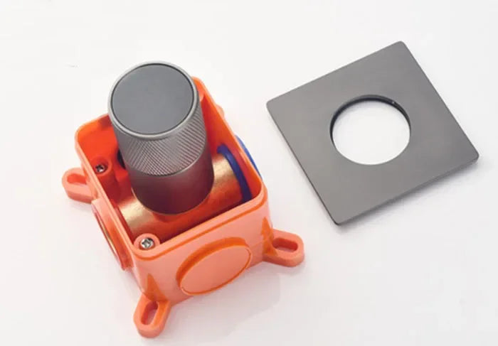 Digital hot and cold square Shower Mixer one way Valve Solid Brass Shower Faucet or bidet Control Wall Mounted hot and cold Mixer Valve