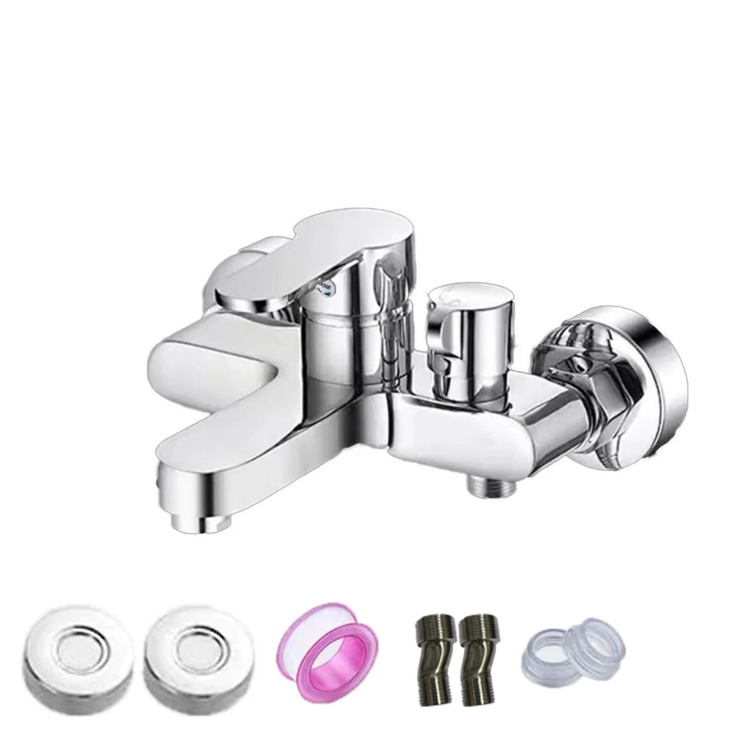 Pet Bathroom Shower Faucet Mixing Valve Shower Shower Set Bathtub Mixing Switch Triple Hot and Cold Faucet Shower Faucet