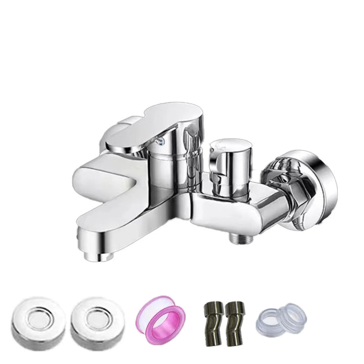 Pet Bathroom Shower Faucet Mixing Valve Shower Shower Set Bathtub Mixing Switch Triple Hot and Cold Faucet Shower Faucet
