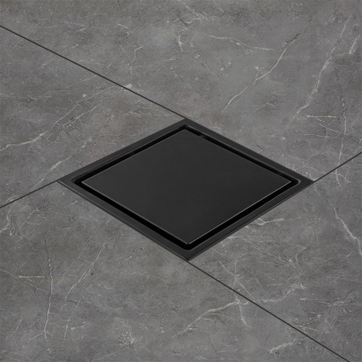 Square shower drain stainless steel with PVC or ABS adapter set