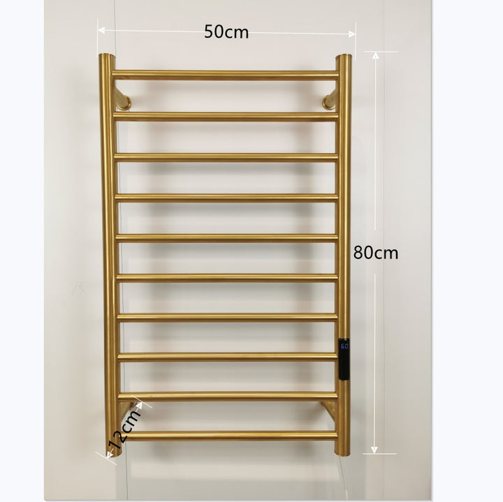 Brushed gold programable bluetooth Wifi towel warmer 23"x40"H T4