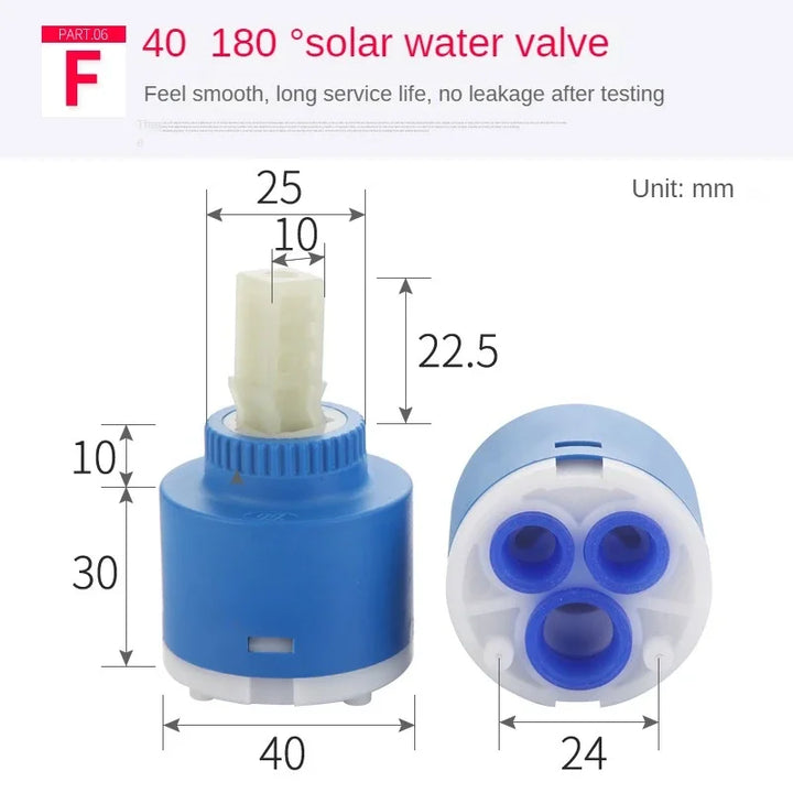 Faucets Mixing Spool Valve 25 MM/35 MM/40 MM Cartridge Ceramic Cartridge Mixer Tap Kitchen Bath Basin Shower Taps Accessories