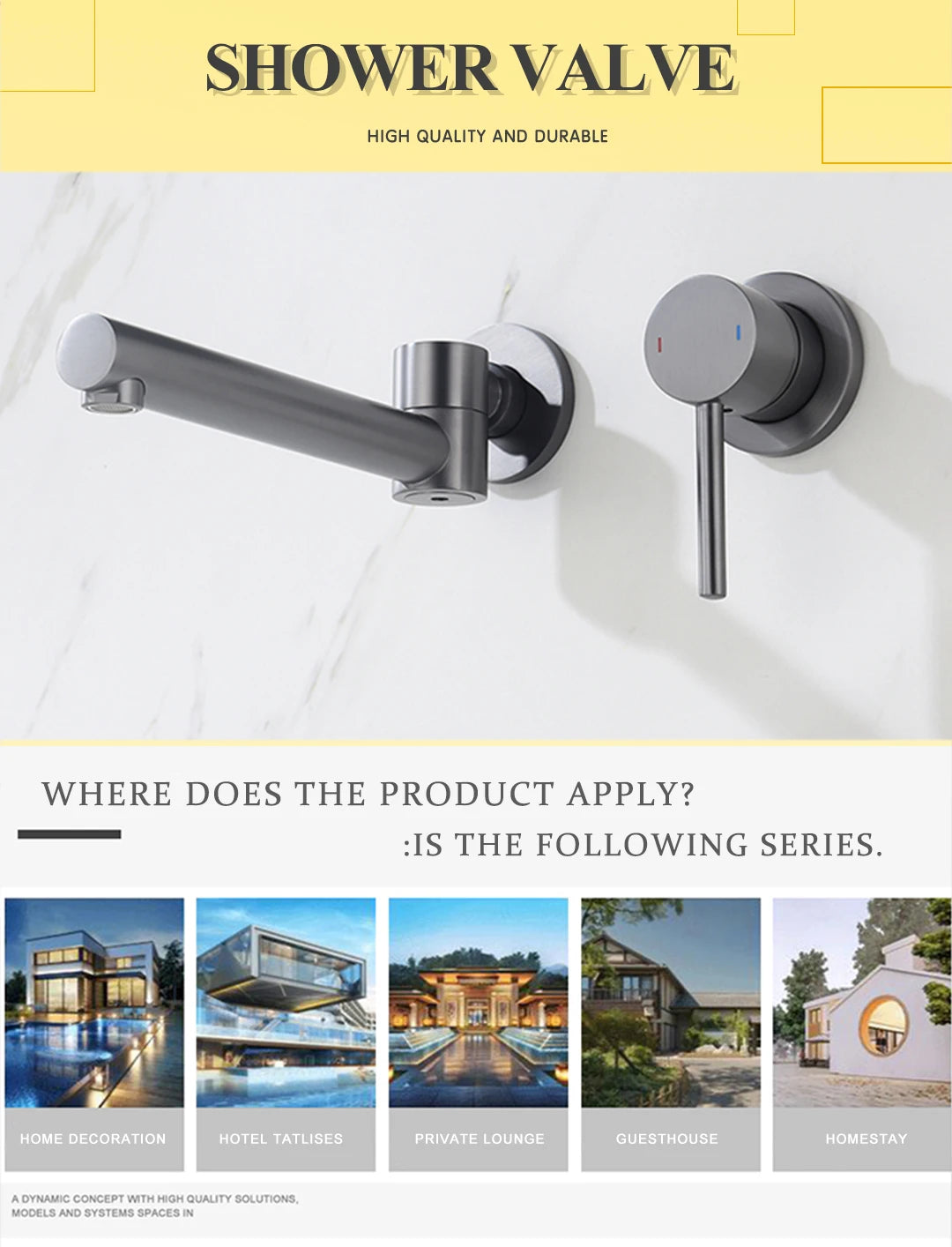 Round Brass Hidden Hot And Cold Water Mixing Valve Bathroom Wall-Mounted Single-Handle Shower Faucet Valve Body