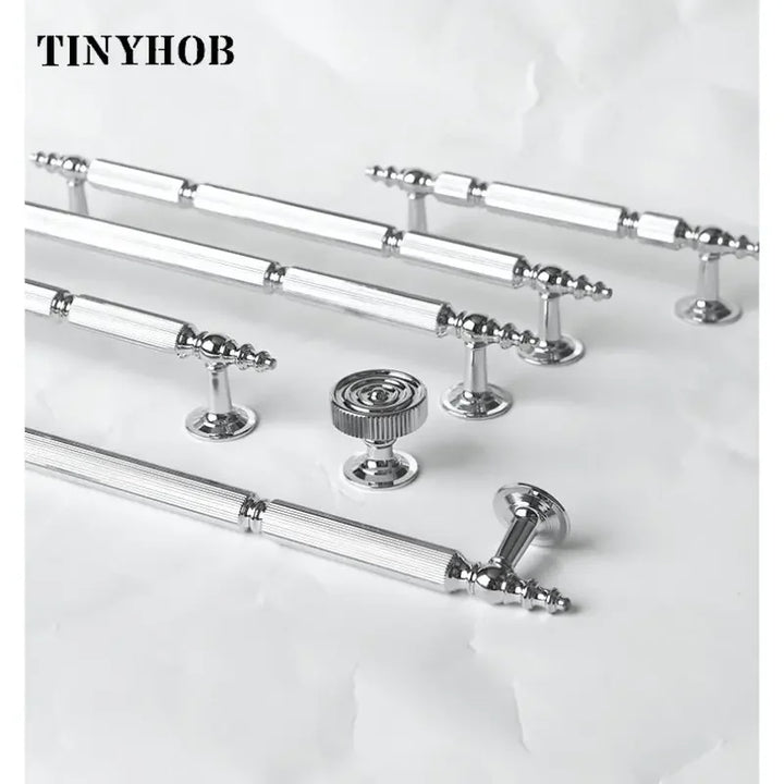 Vertical Grain/Line Design Solid Brass Knobs T Bar Handles Drawer Pulls Kitchen Cabinet Knobs and Handles luxury Hardware